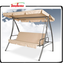 Silla colgante para colgar al aire libre con 3 asientos para adultos con toldo